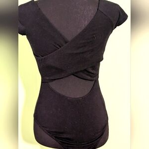 Cross back body suit